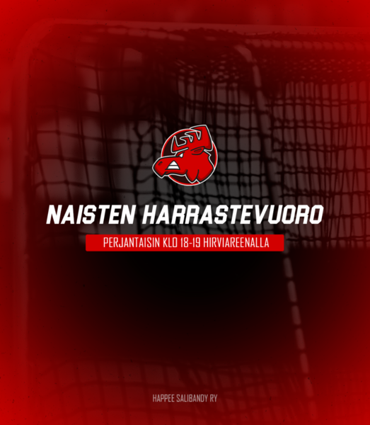 Naisten harrastevuoro jatkuu perjantaisin Hirviareenalla 7.8. alkaen!