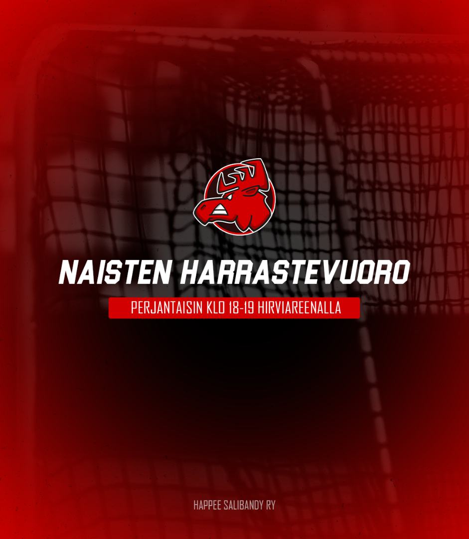 Naisten harrastevuoro jatkuu perjantaisin Hirviareenalla 7.8. alkaen!