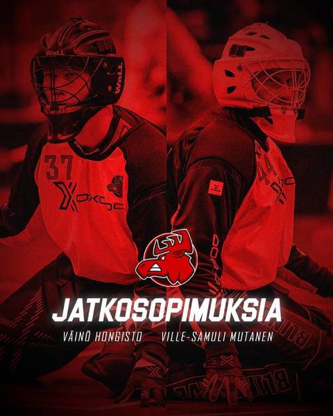 Maalivahtikaksikko Mutanen ja Hongisto jatkavat!
