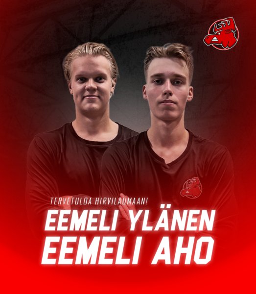Tervetuloa Hirvilaumaan Eemeli Ylänen ja Eemeli Aho!