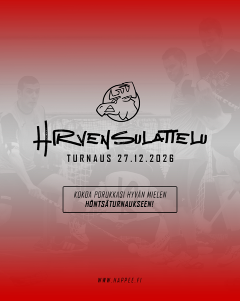 Hirvensulattelu -höntsäturnaus 27.12. Hirviareenalla!