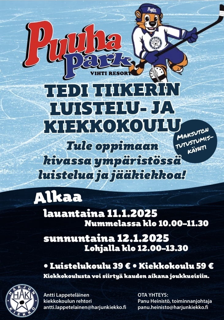 Kiekkokoulu on käynnissä. Kevätkausi alkaa 11-12.1.2025!