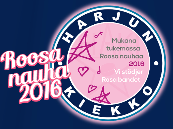Harjun Kiekko mukana Roosa nauha -kampanjassa 2016