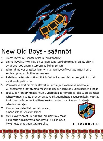 New Old Boys_Säännöt