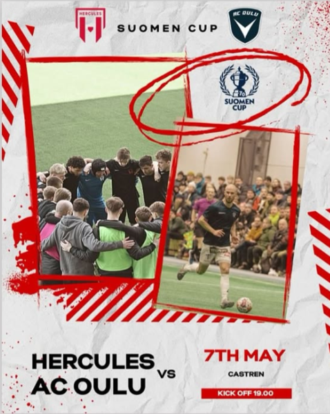 Hercules kohtaa AC Oulun Suomen Cupissa!