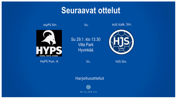 HyPSin vieraaksi kahdella joukkueella