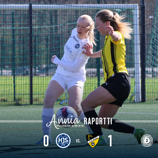 ​Otteluraportti: Naisten Kakkonen HJS-FC Honka 26.04.2025 Pulleri 4 TN: 0–1 (0–1)