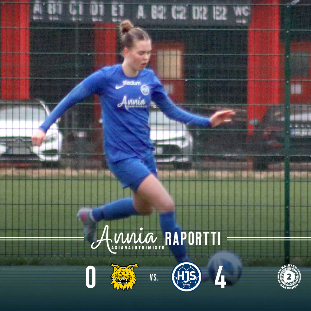 ​Otteluraportti: Naisten Kakkonen Ilves/2–HJS 02.05.2025 Kauppi 1 TN: 0–4 (0–2)