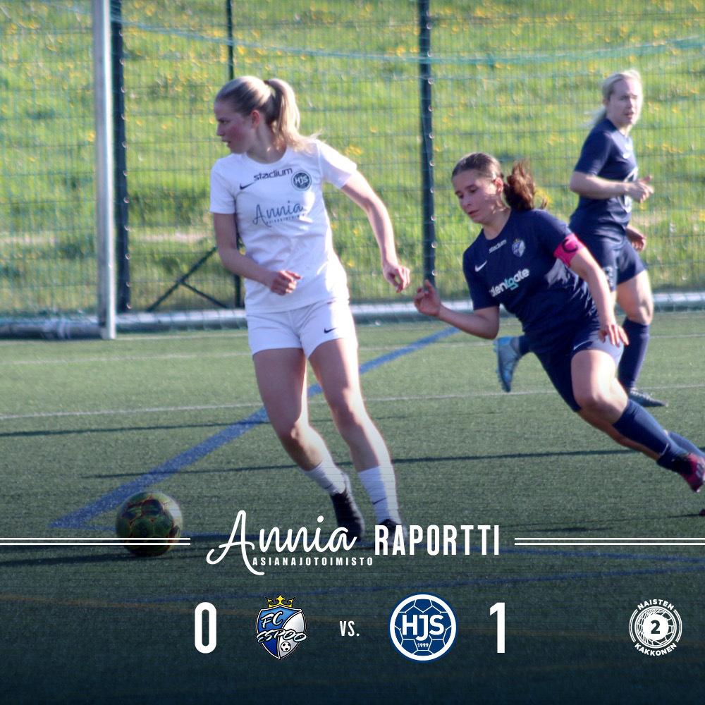 Otteluraportti: Naisten Kakkonen FC Espoo–HJS 25.05.2025 Säterinniitty TN, Espoo: 0–1 (0–0)