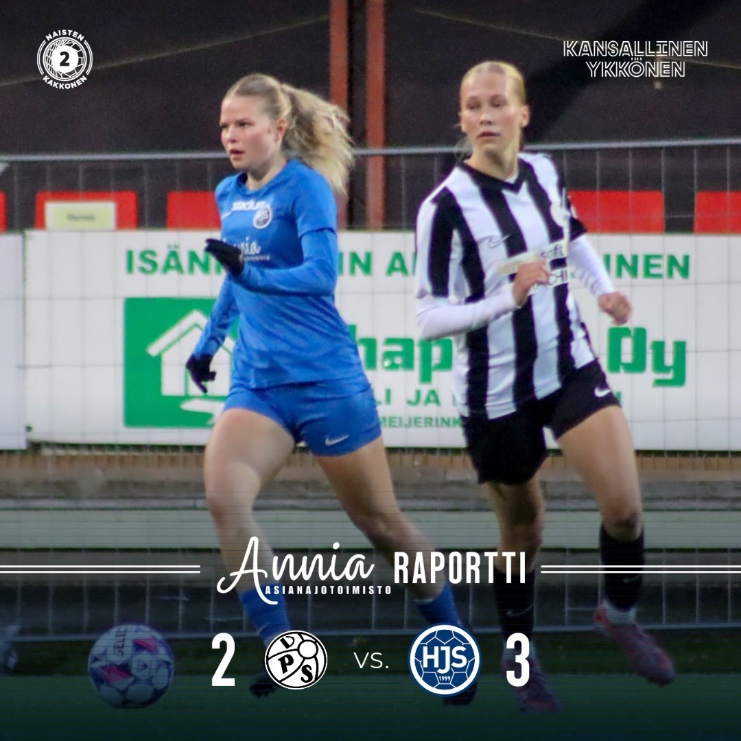 Otteluraportti: Ykkösen Nousukarsinta VPS–HJS 05.10.2025: 2–3 (2–2)