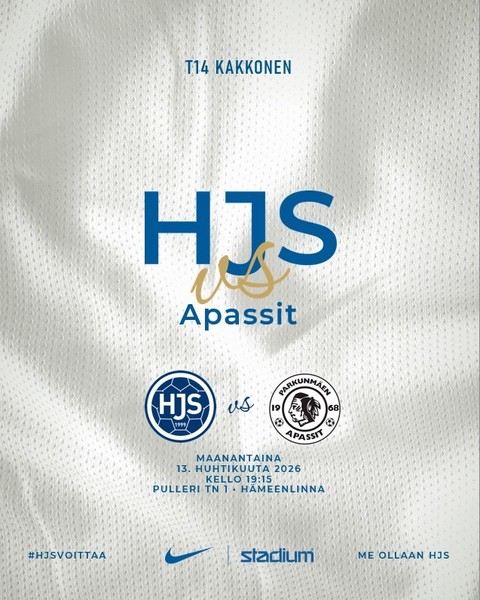 ⚽️T14 kakkonen alkaa! HJS vs Apassit🔥