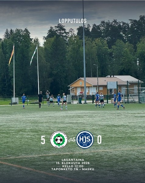 LOPPUTULOS: MaPS 5 - 0 HJS