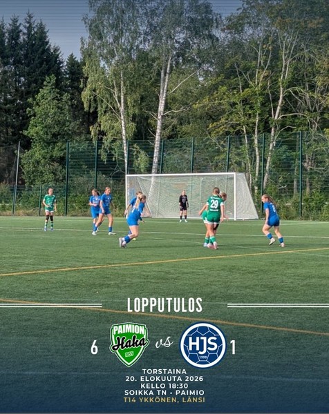 LOPPUTULOS: PaiHa 6 - 1 HJS