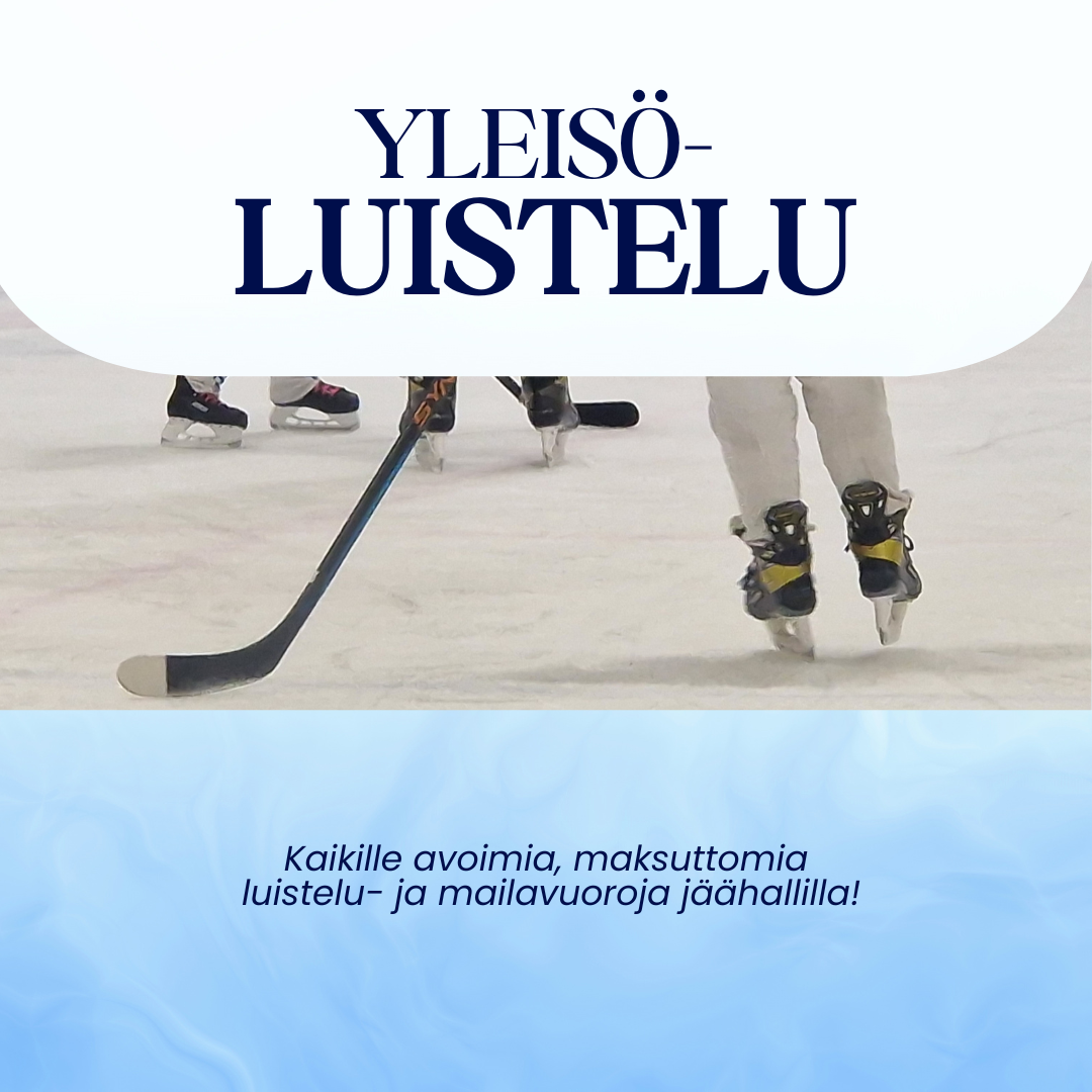 Yleisöluisteluvuorot jäähallissa