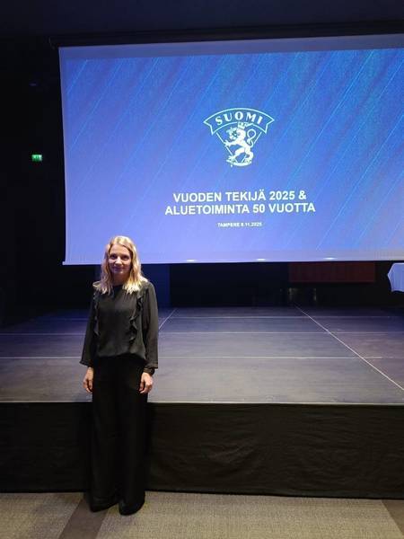 Hämeen alueen Vuoden Tekijäksi Jenni Hurtig!