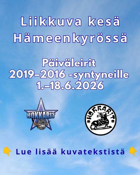 Liikkuva kesä Hämeenkyrössä -päiväleirit