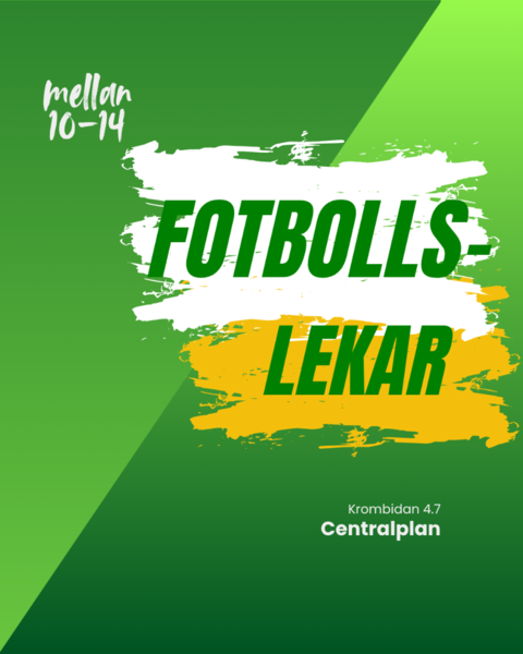 Fotbollslekar på Krombidan