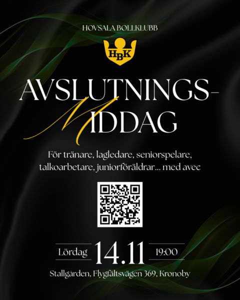 Avslutningsmiddag för vuxna