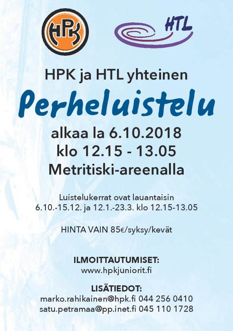 HPK:n ja HTL:n yhteinen Perheluistelu 2018-2019