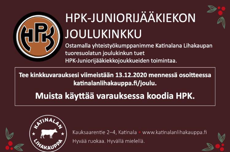 HPK-Juniorijääkiekon Joulukinkku!
