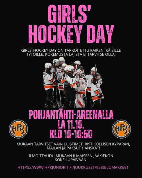 GIRLS’ HOCKEY DAY