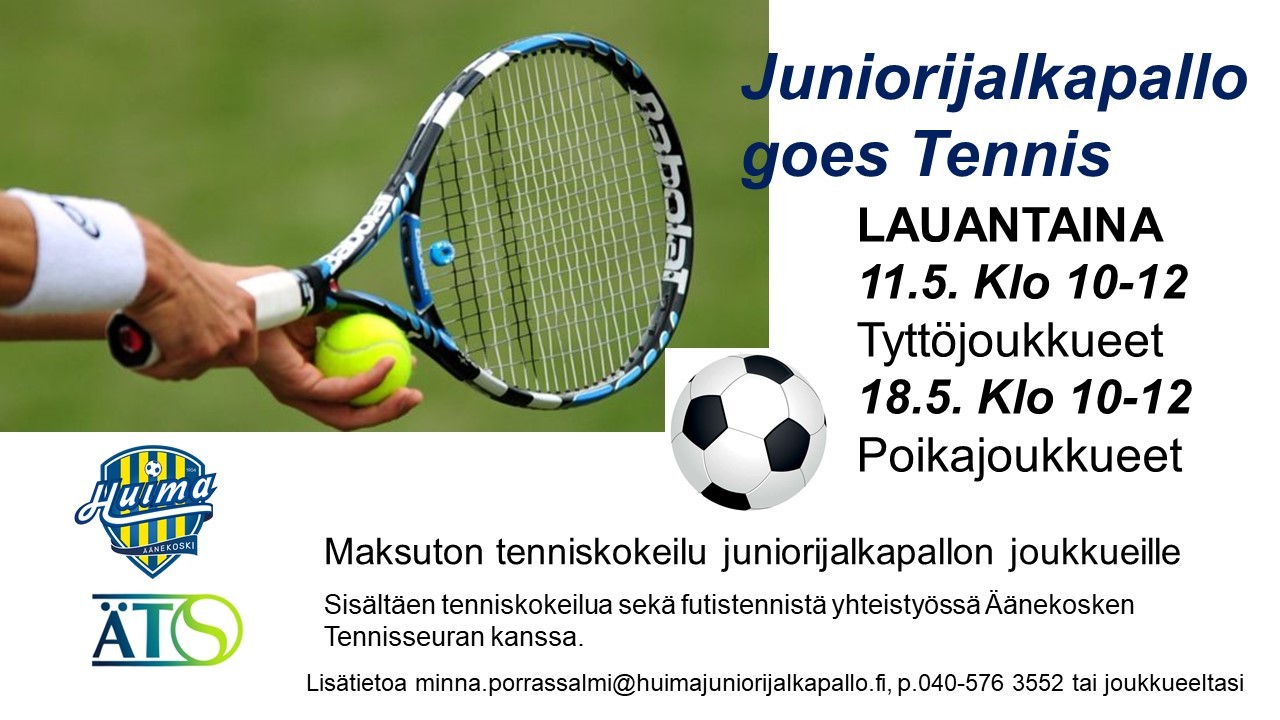 Juniorijalkapallo goes Tennis
