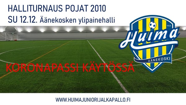 Halliturnauksessa su 12.12.  koronapassi käytössä