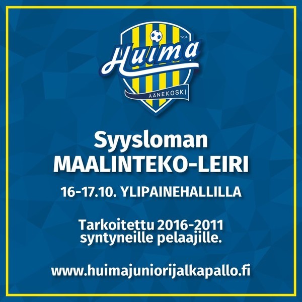 Syysloman maalinteko-leiri järjestetään 16-17.10.