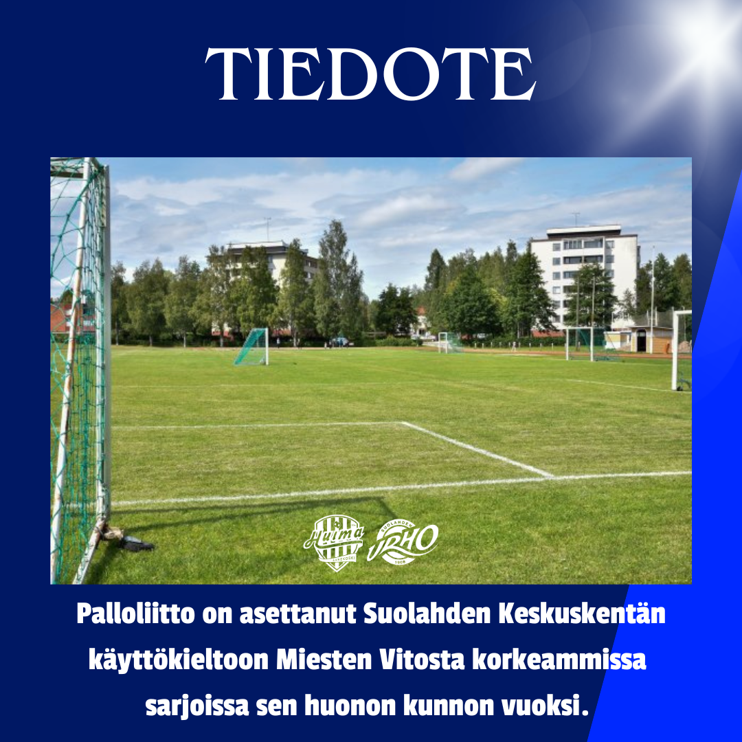 TIEDOTE: Suolahden Keskuskenttä