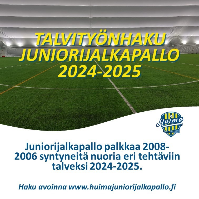 Nuorten talvityönhaku 2024-2025 on avoinna