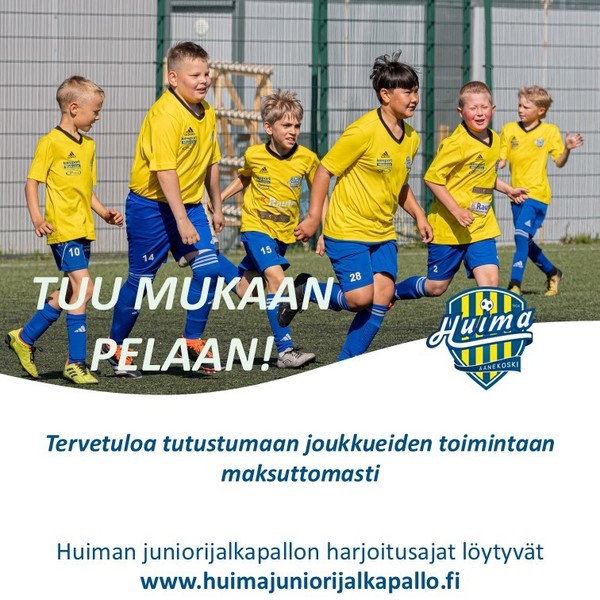 Tule mukaan tutustumaan joukkuetoimintaan maksuttomasti