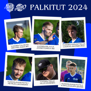 HuimaUrhon palkitut kaudella 2024. 