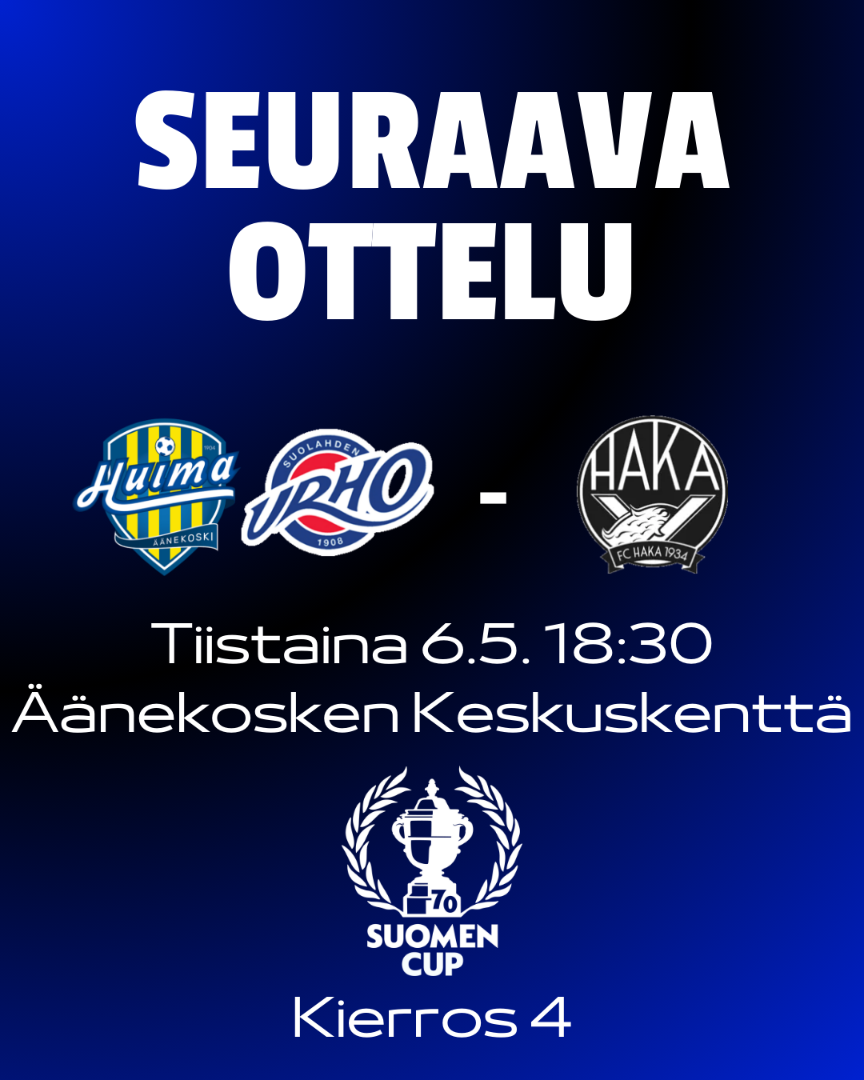 HuimaUrho kohtaa Hakan Suomen Cupissa!