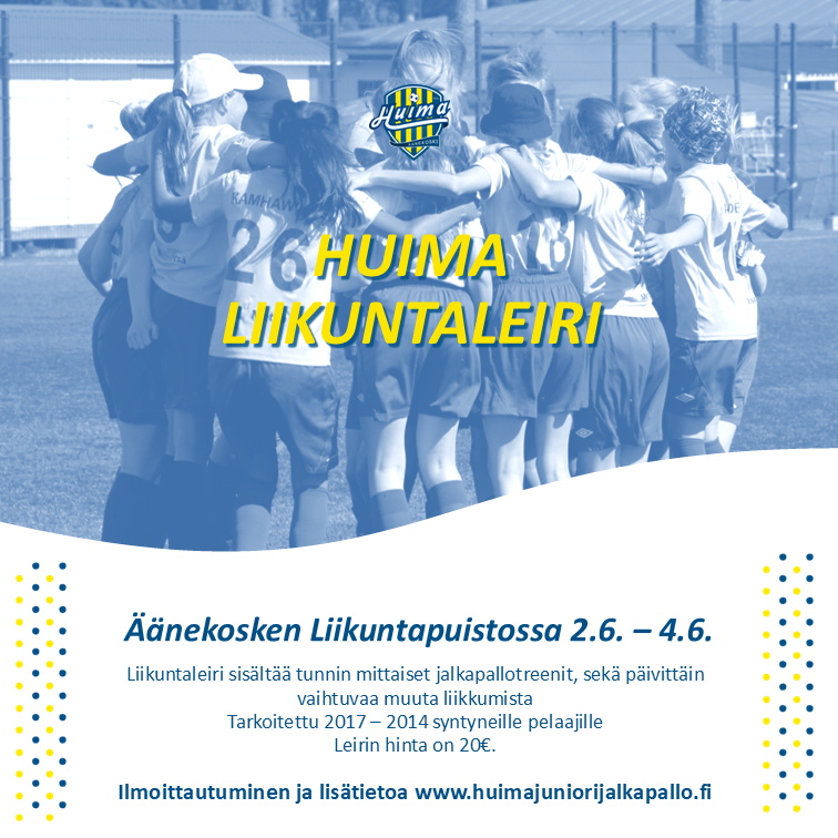 Liikuntaleirin ilmoittautuminen on avattu!