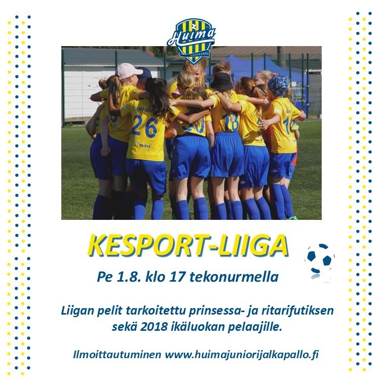 Kesän toinen Kesport-liiga pelataan pe 1.8. klo 17