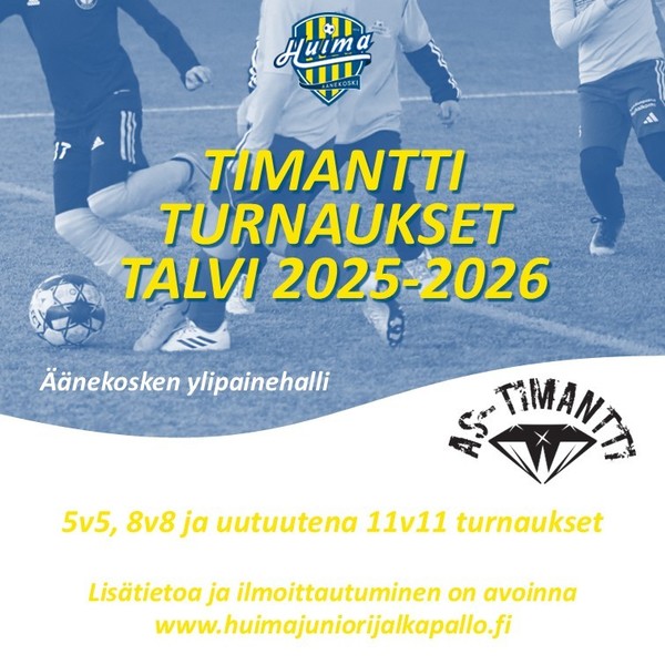 Talven Timantti-turnausten ilmoittautumiset avattu 