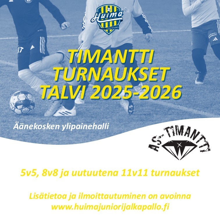 Talven Timantti-turnausten ilmoittautumiset avattu 