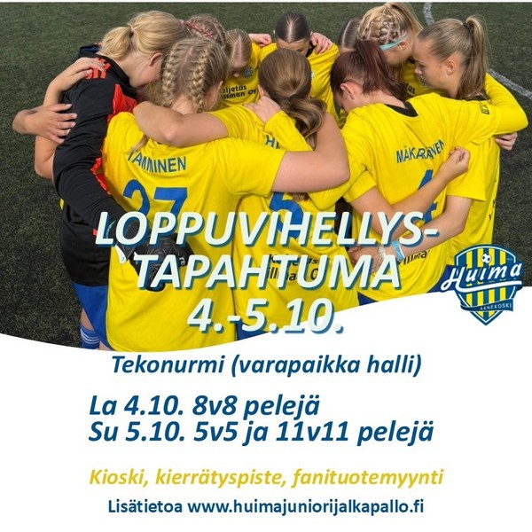 Loppuvihellys-tapahtuma viikonloppuna 4.-5.10. 