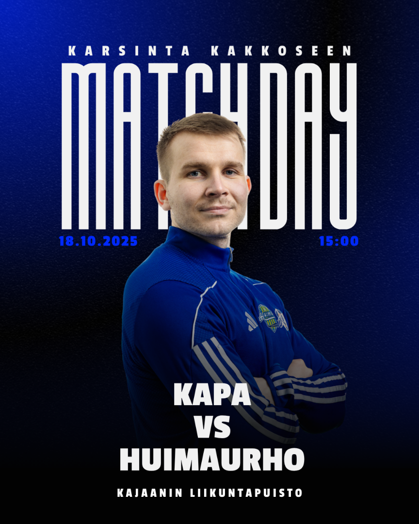 Lauantaina on iso päivä!