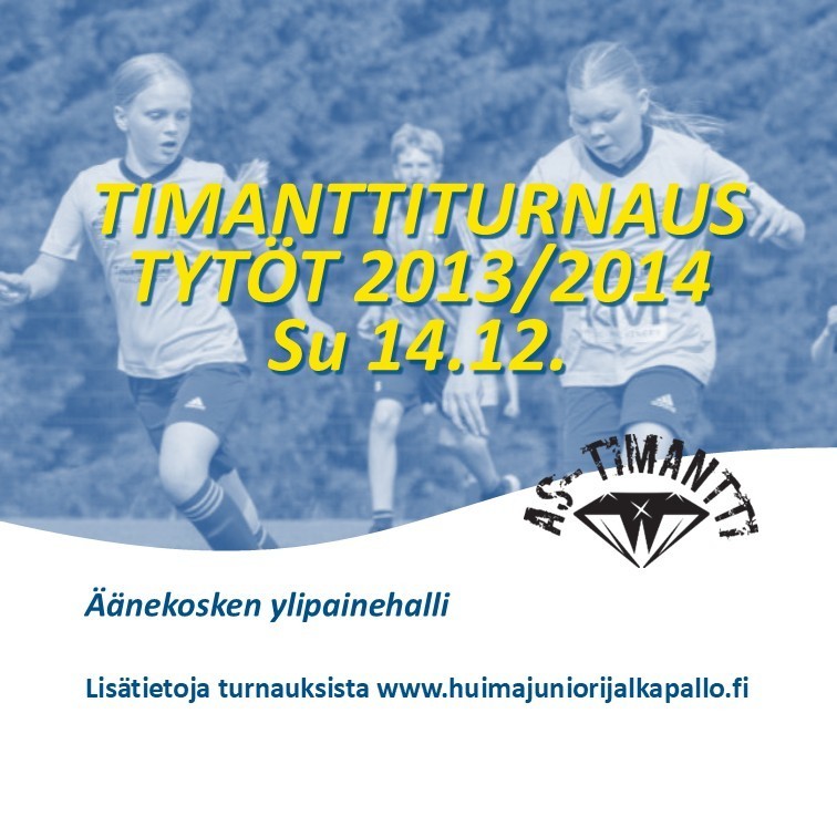 Tyttöjen 2013/2014 Timantti-turnaus vuorossa su 14.12.