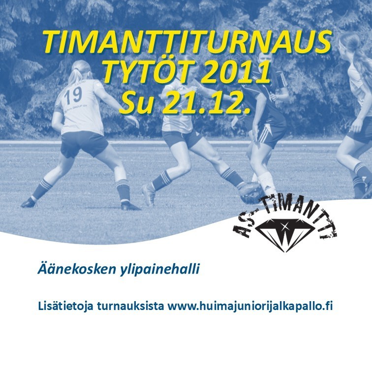 Su 21.12. pelataan tyttöjen 2011 Timantti-turnaus
