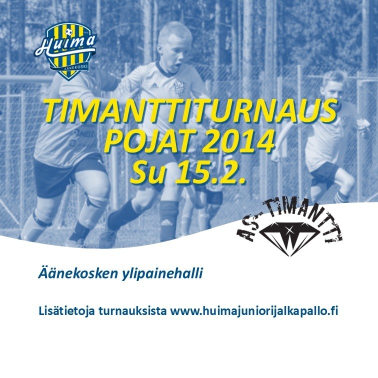 Timanttiturnaukset jatkuvat su 15.2. vuorossa pojat 2014