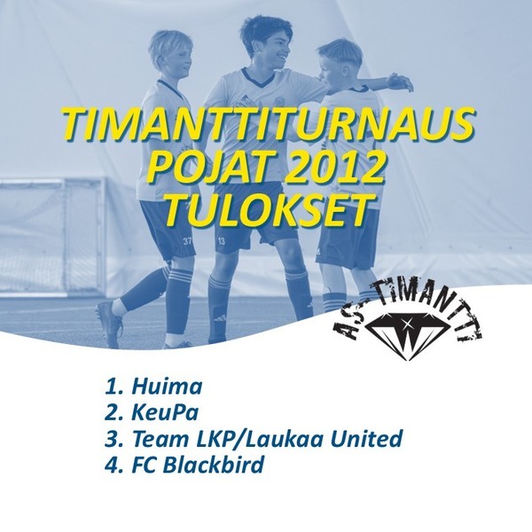 Timanttiturnaus P2012 tulokset