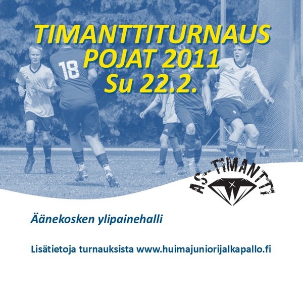 Poikien 2011 Timanttiturnaus sunnuntaina 22.2.