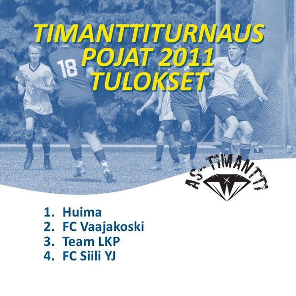 P2011 Timanttiturnauksen tulokset
