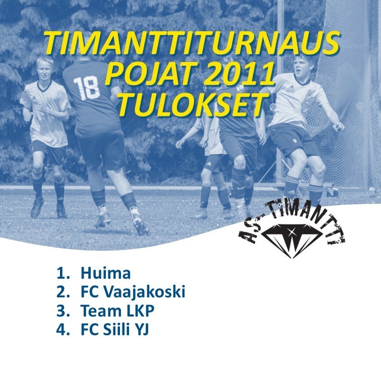 P2011 Timanttiturnauksen tulokset
