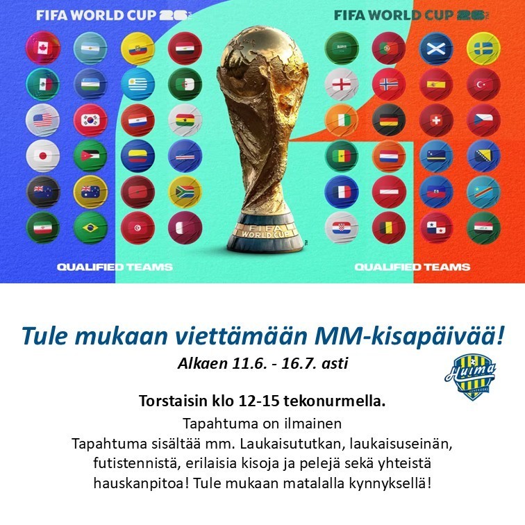 Jalkapallon MM-kisahuumaa tekonurmella