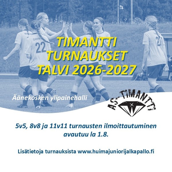 Talven Timanttiturnausten ilmoittautuminen avautuu la 1.8.