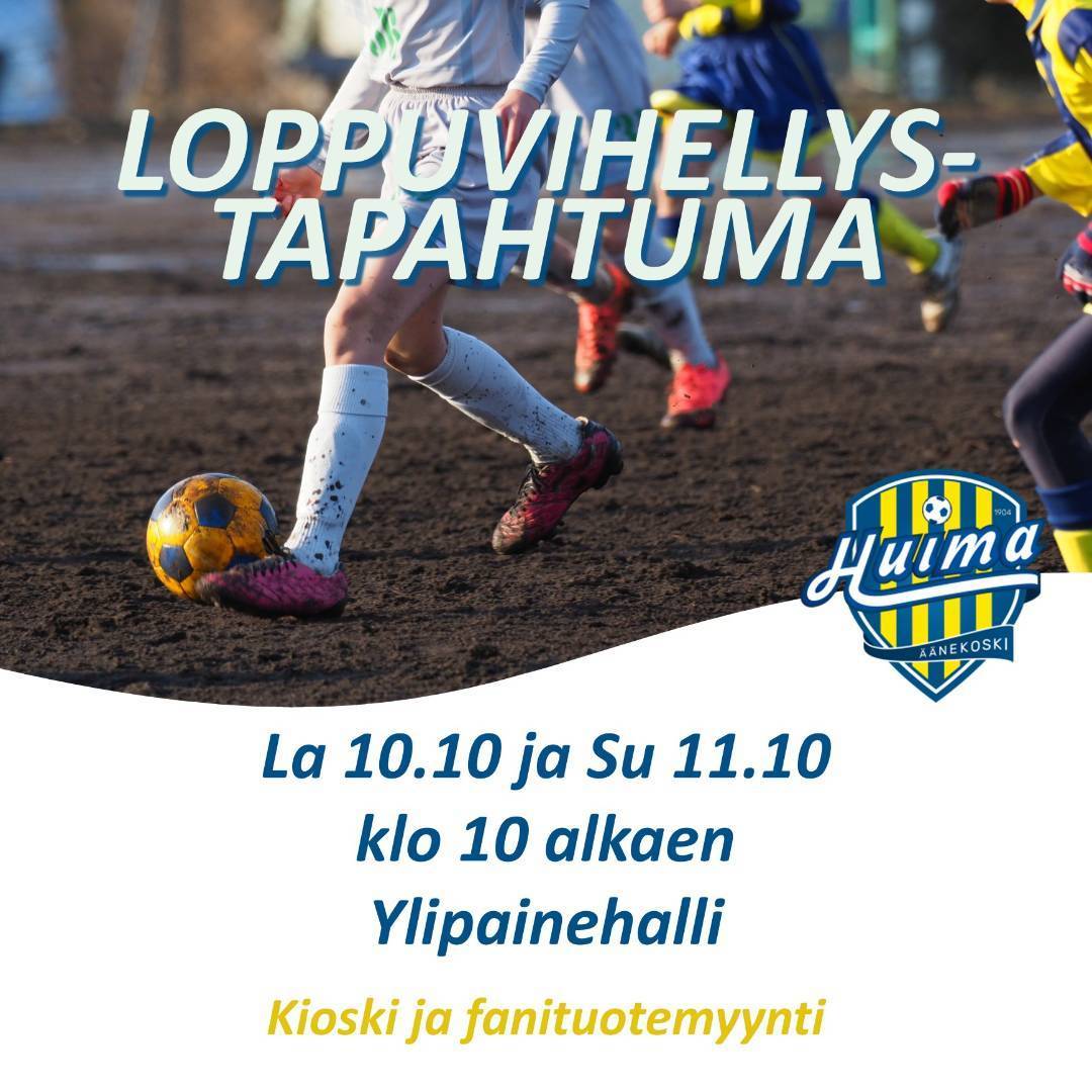 Loppuvihellys-tapahtuma viikonloppuna 10.-11.10. 