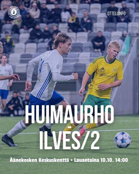 Kotikentälle Ilvesjahtiin kahden maalin takaa!